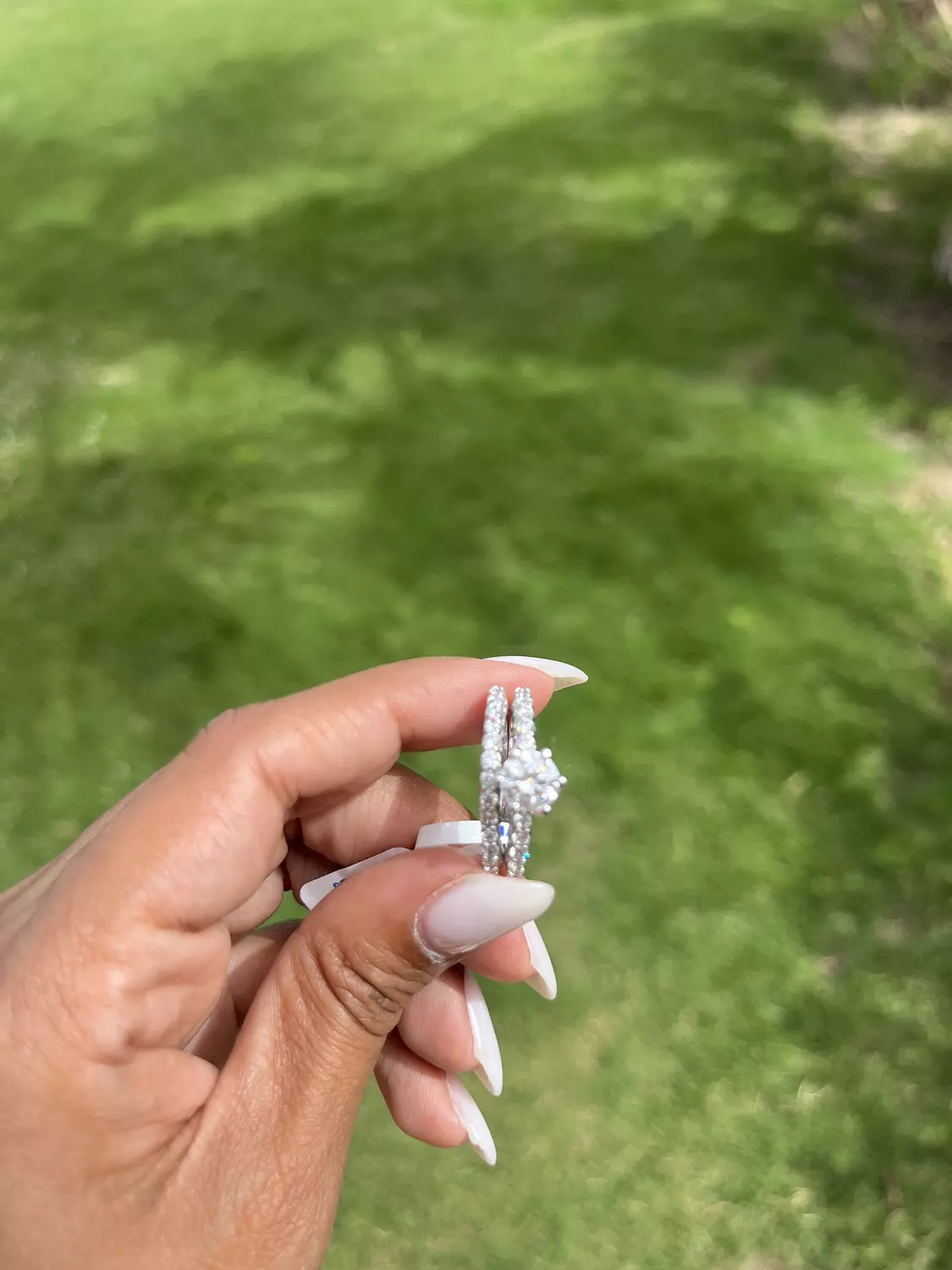 Slim Diamond Twins Ring 4