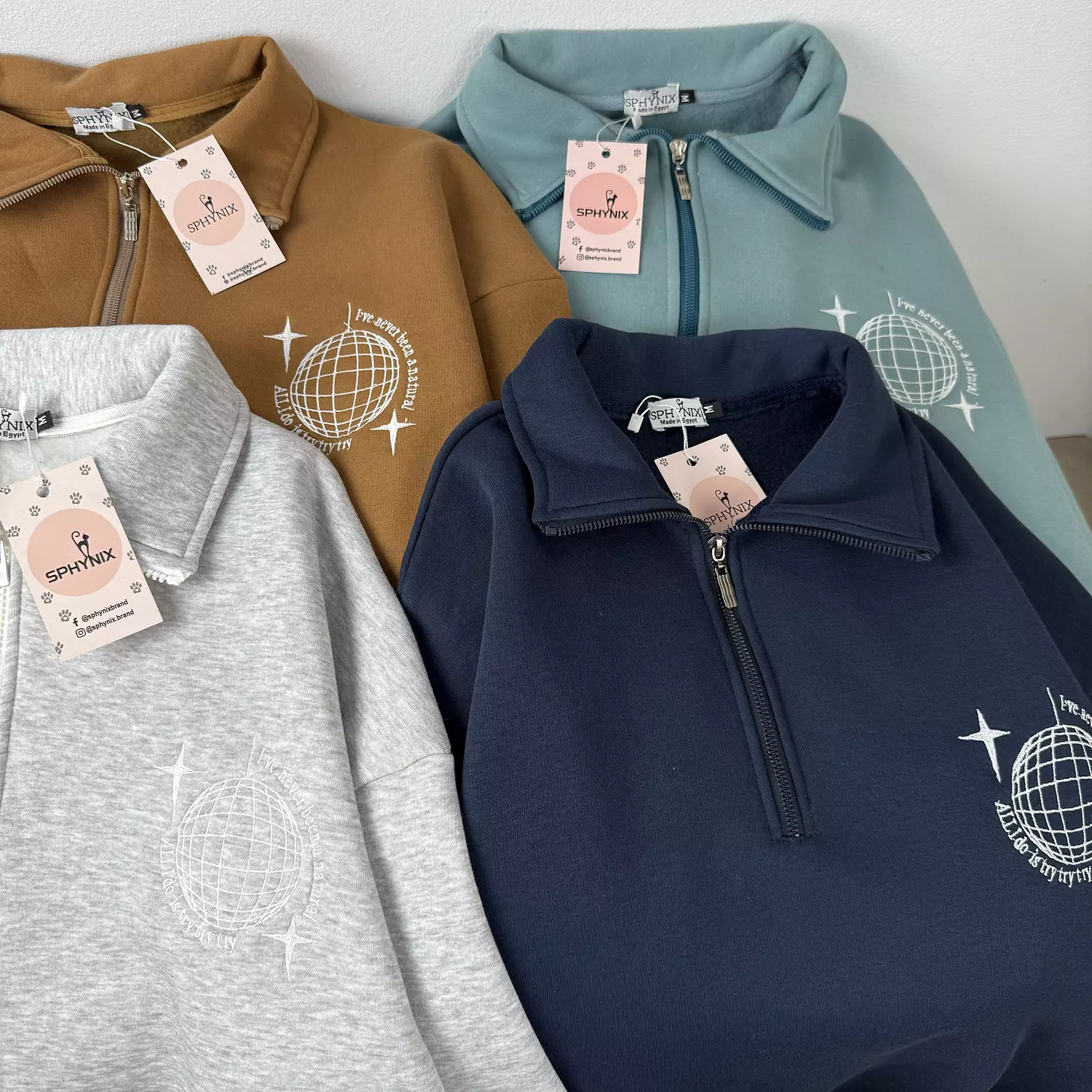 Quarter Zip Up Sweatshirt hover image