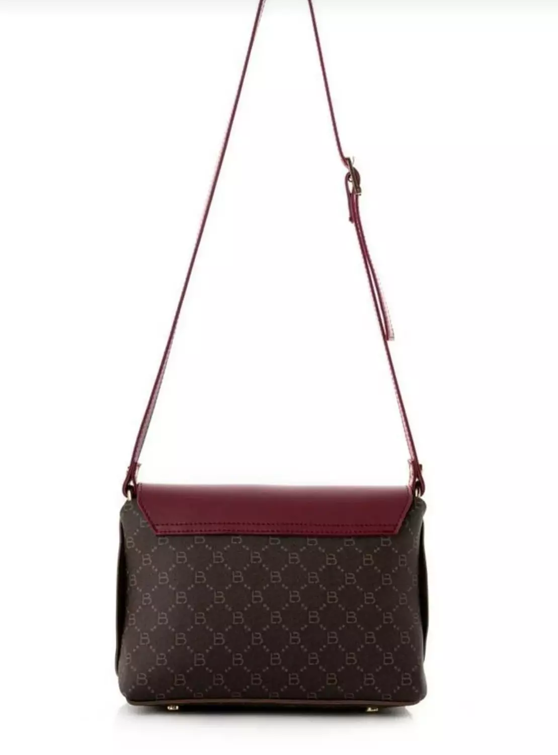 Burgundy & Brown Signature Bag 4