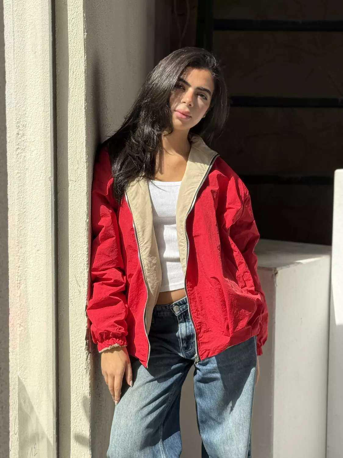 Cherry Sand Reversible Jacket 1