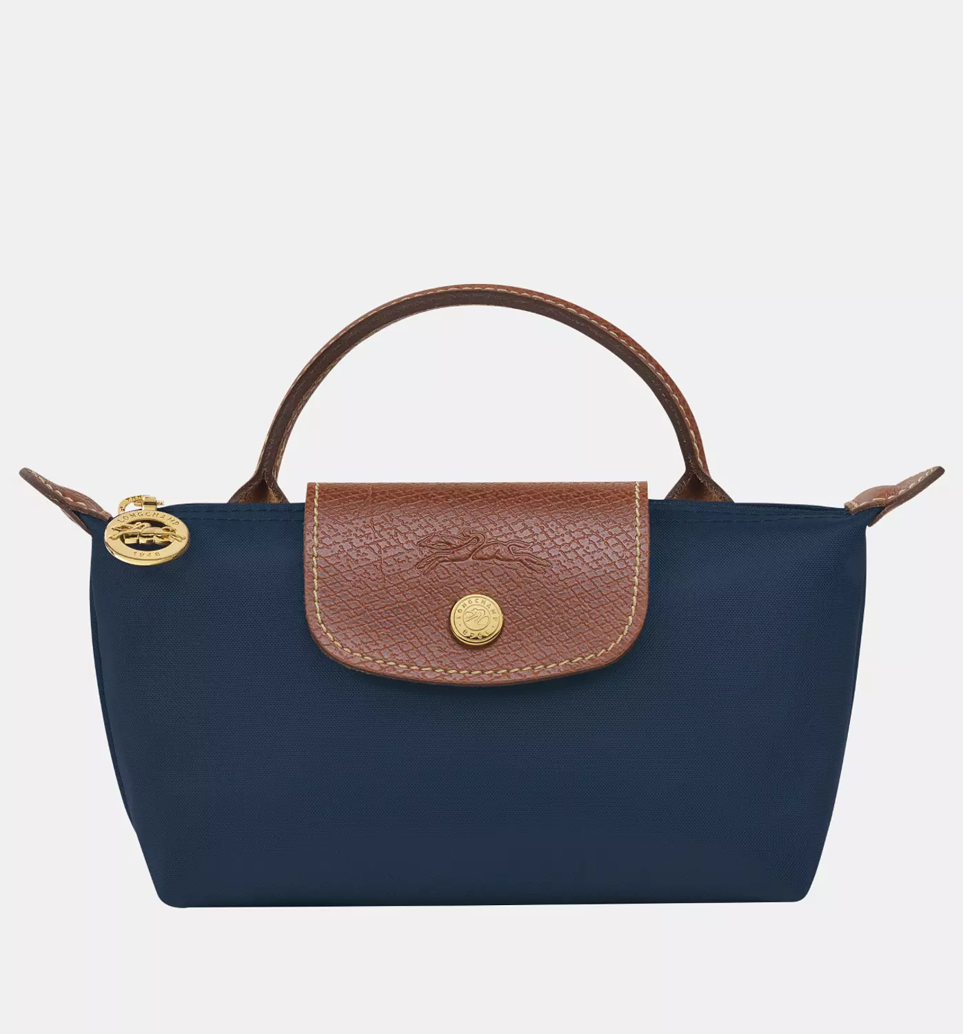 LE PLIAGE ORIGINAL POUCH WITH HANDLE Navy - Recycled Canvas image