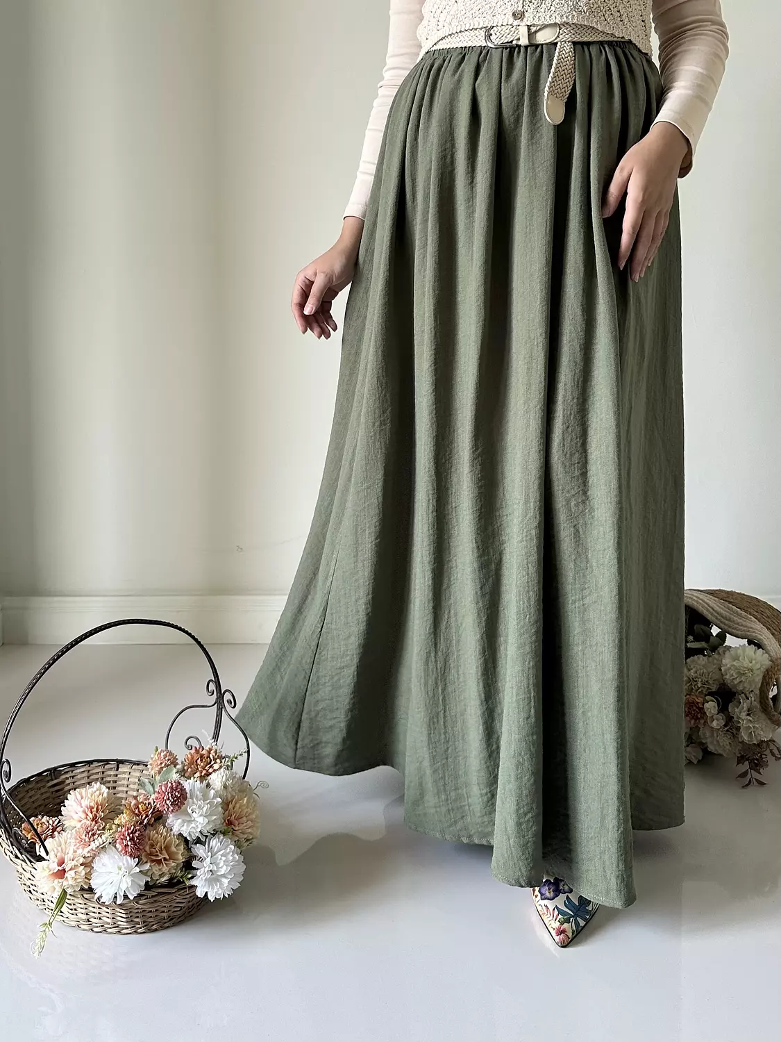 Closh linen skirt  5