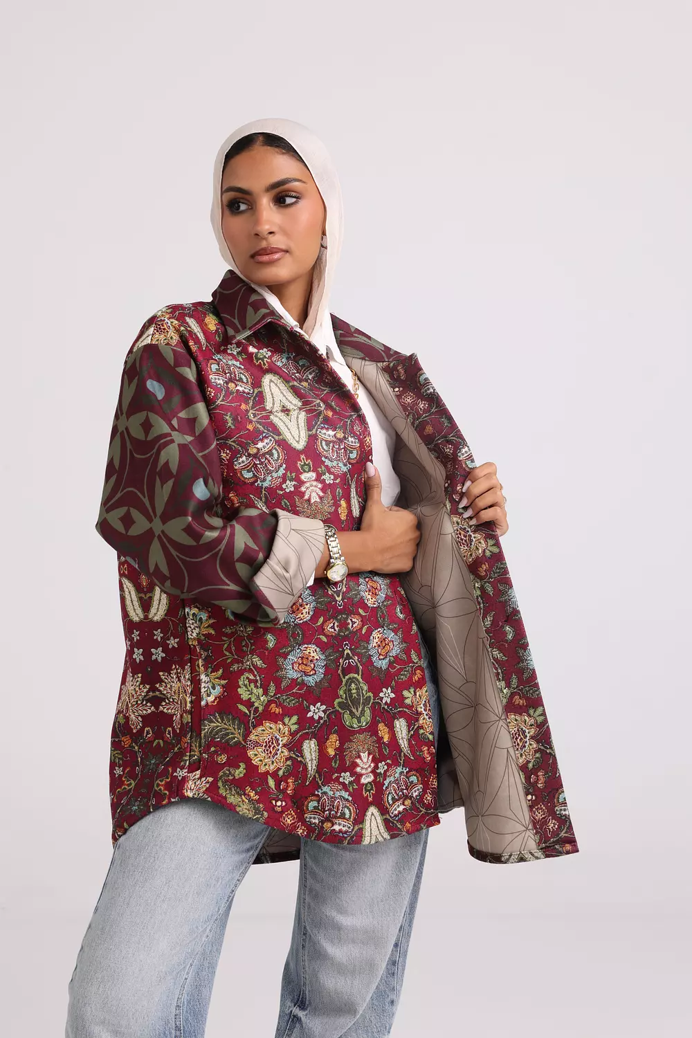 The Tapestry Jacket - Burgundy 5