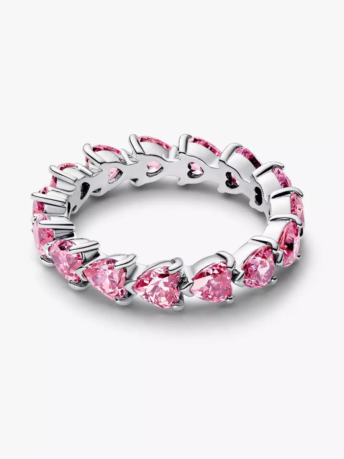 Band of Pink Hearts Ring 2