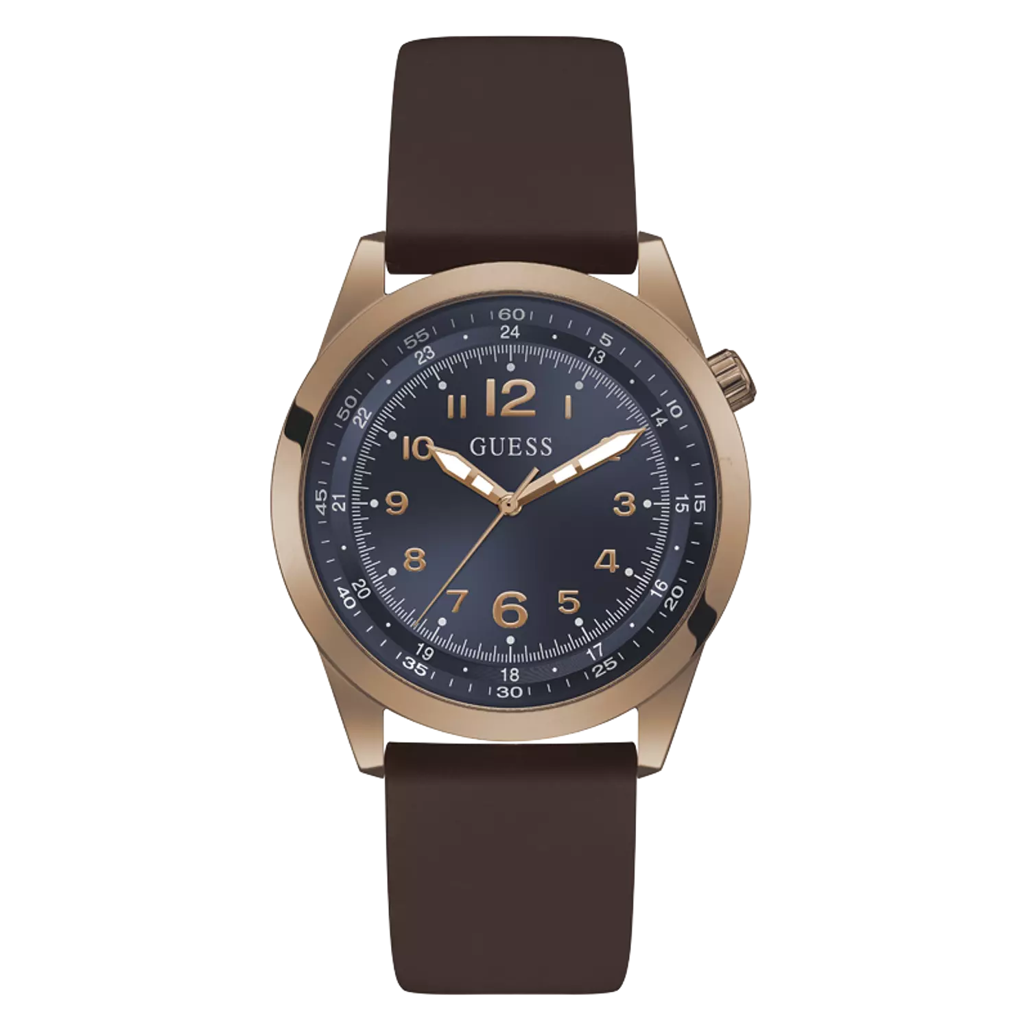 GUESS GW0494G3 Men's  Watch Coffee Silicone Strap image