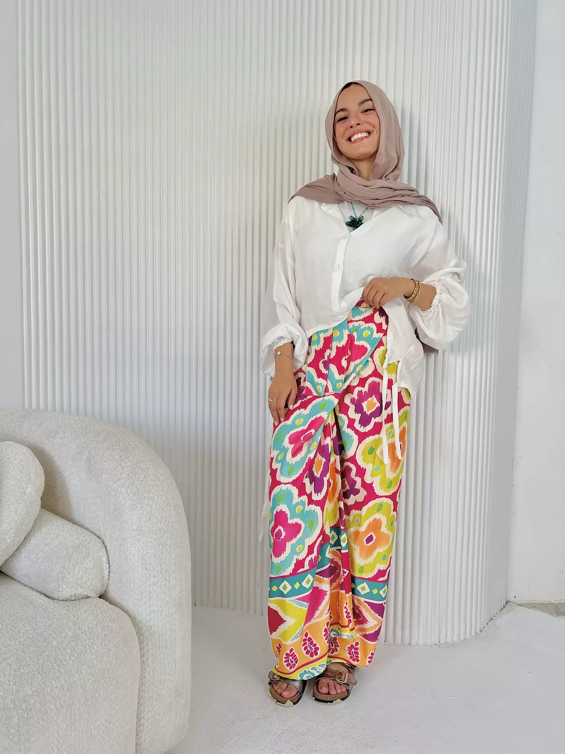 Tropical Wrap Skirt image