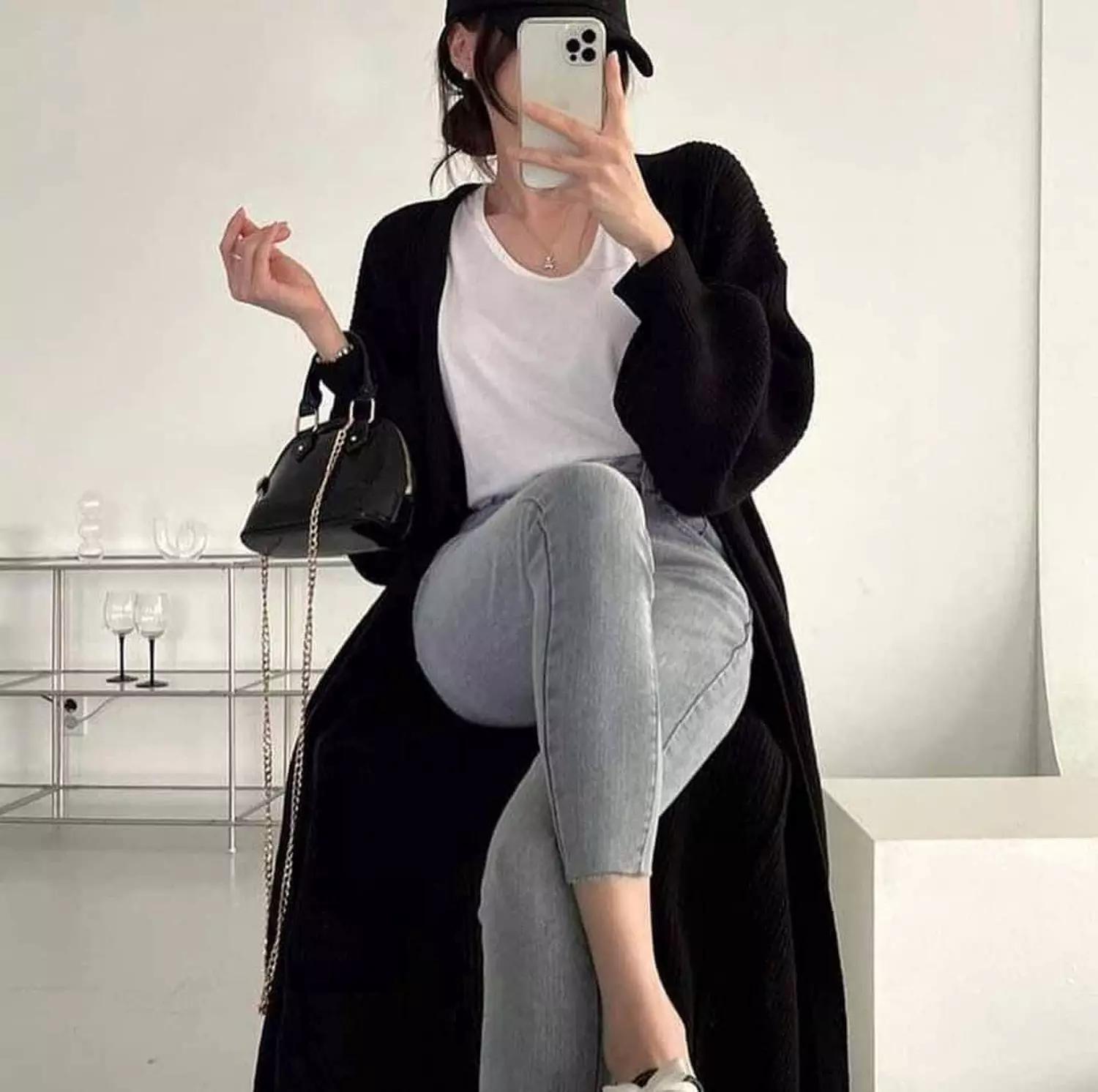 Long trico cardigan  4