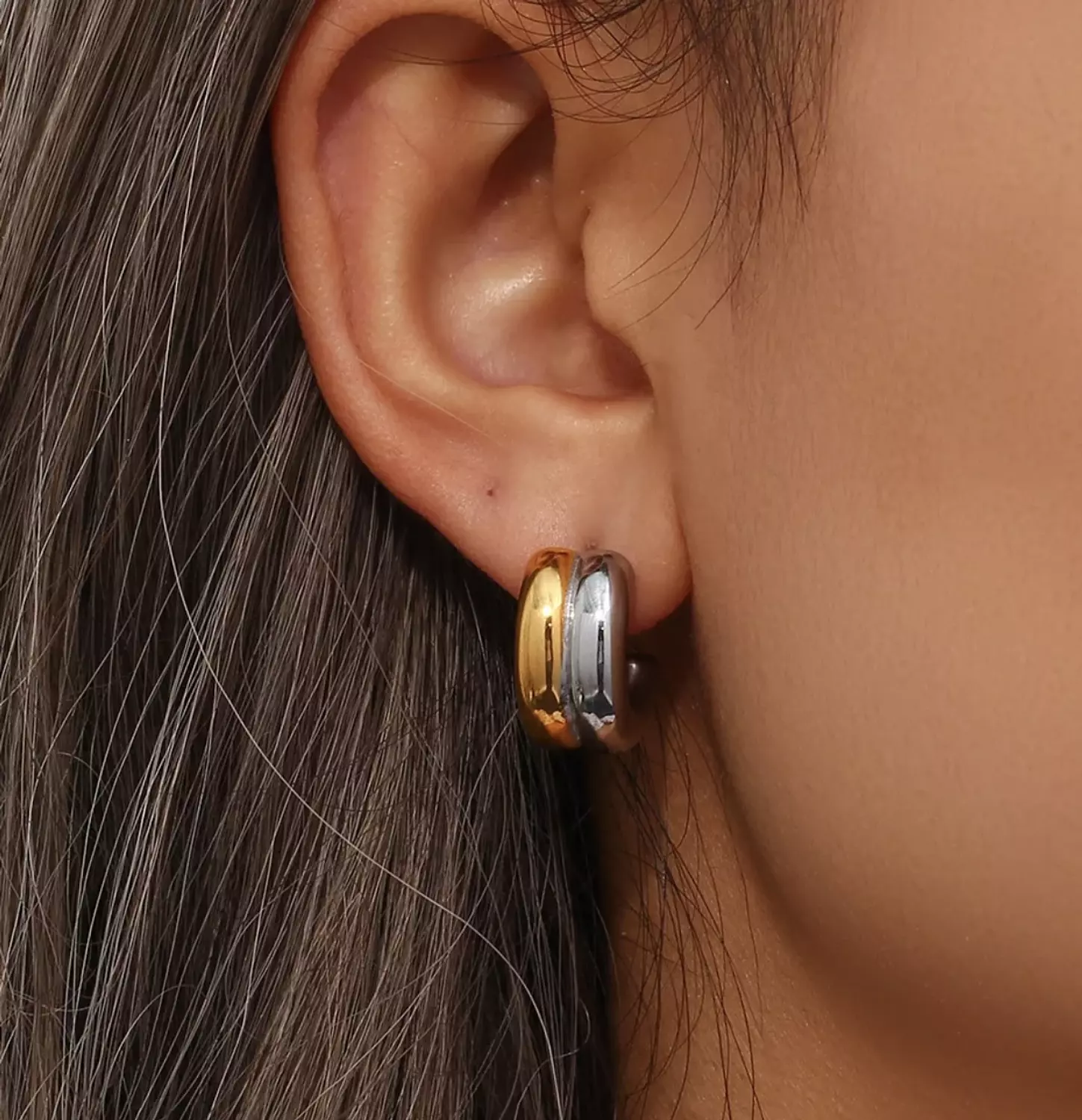Double Rounded Earrings image