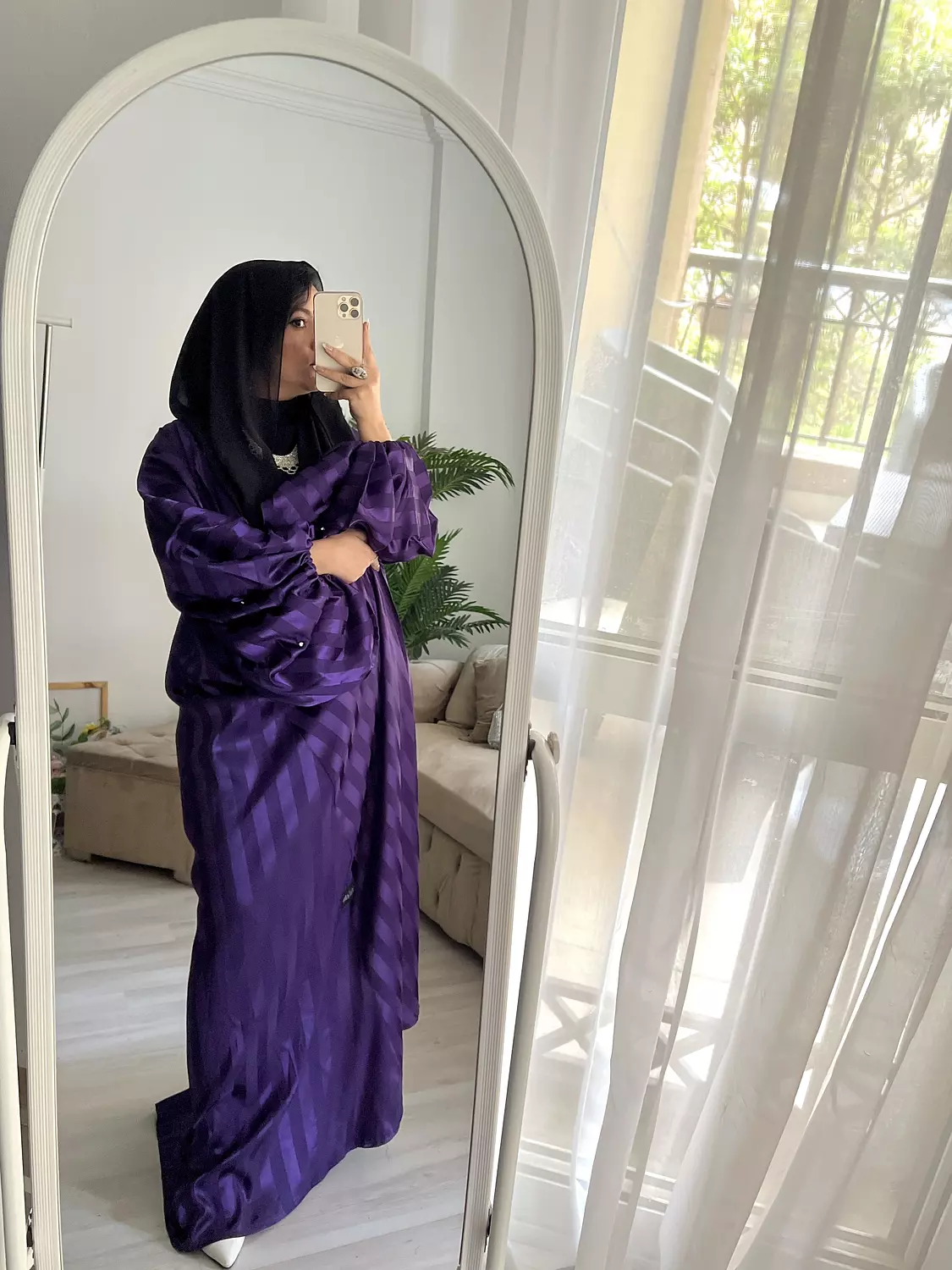 Purple abaya 2