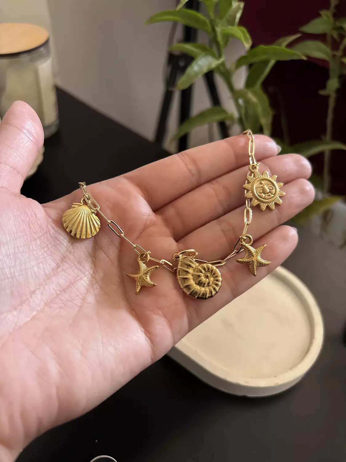 Ocean charm necklace image