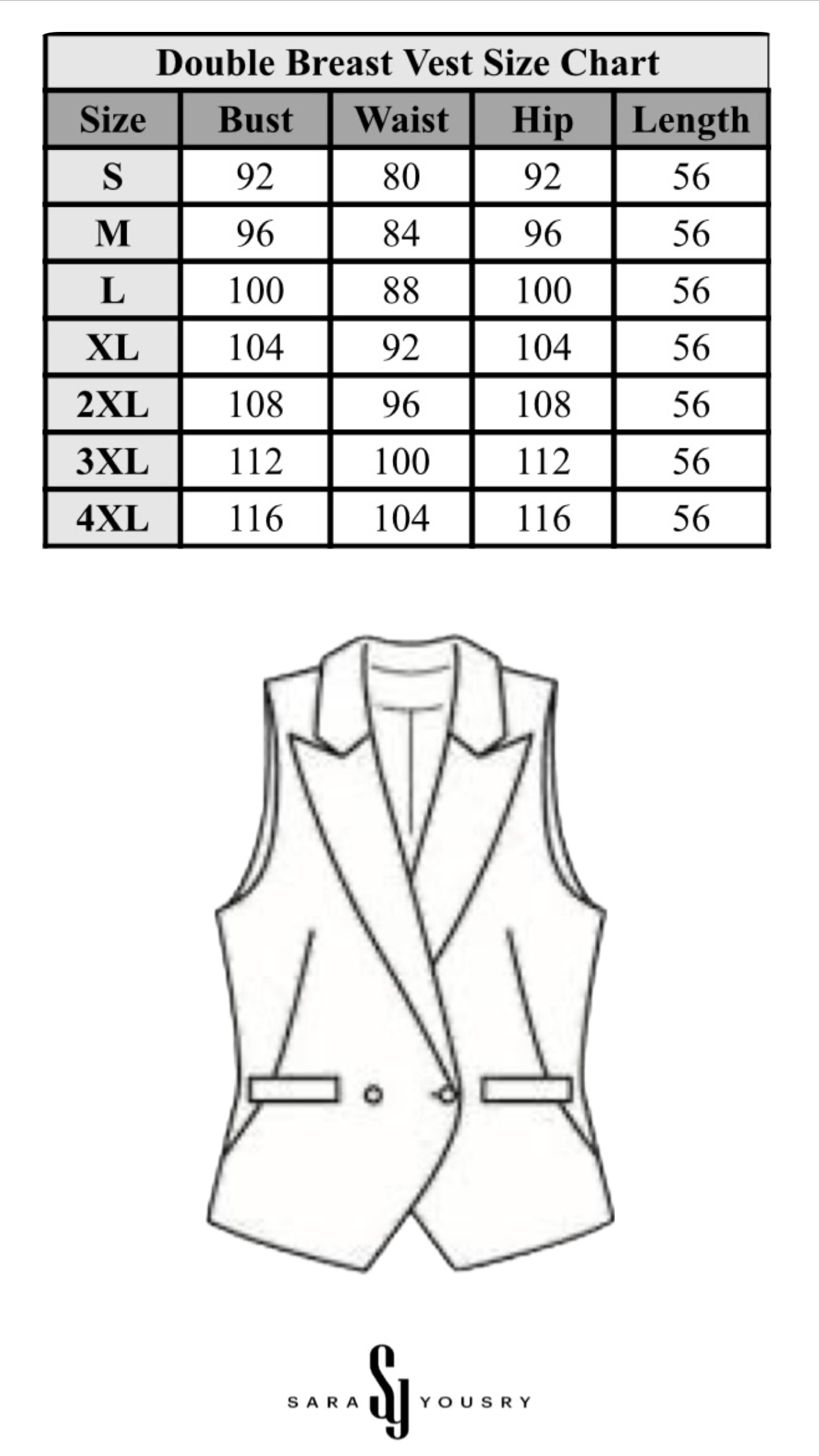 Sky Whisper double breasted cropped vest 1