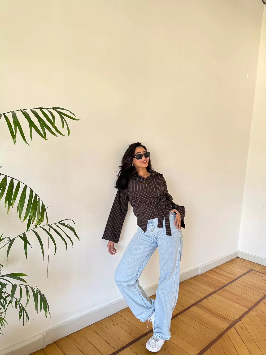 Pinstripe Wrapped Shirt 5
