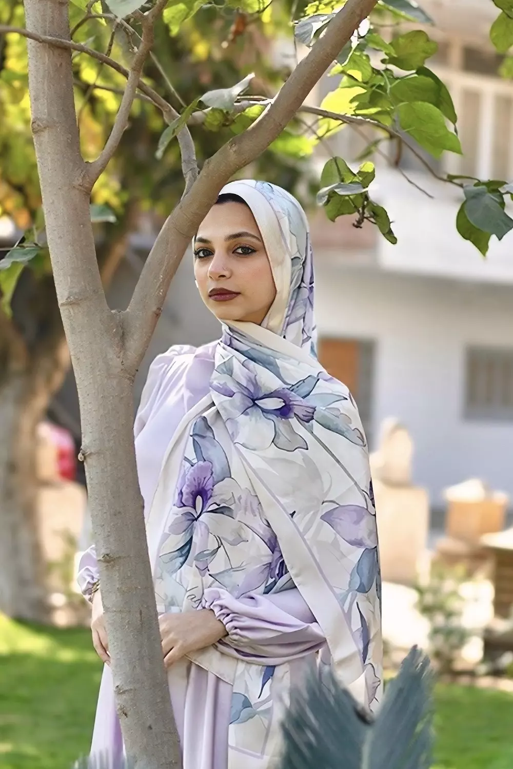 Lavender lace in satin  7