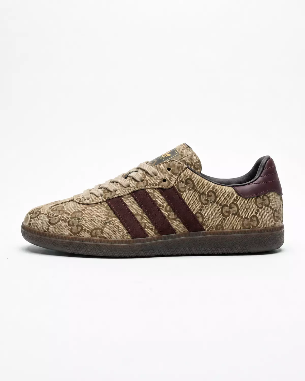 Women’s Samba Shoes – Brown Gucci Print 3