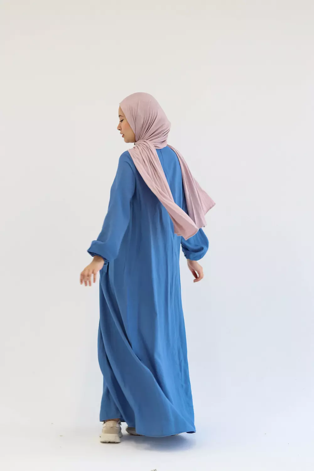 Blue Flowy Dress 2