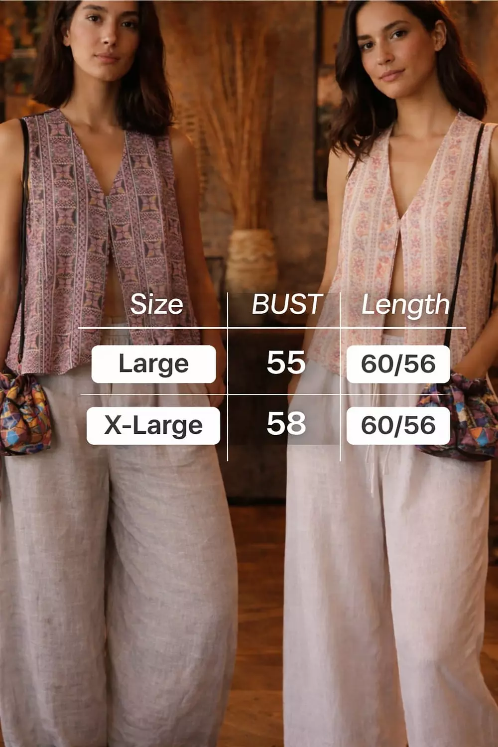 Linen sleeveless sirma vest 2