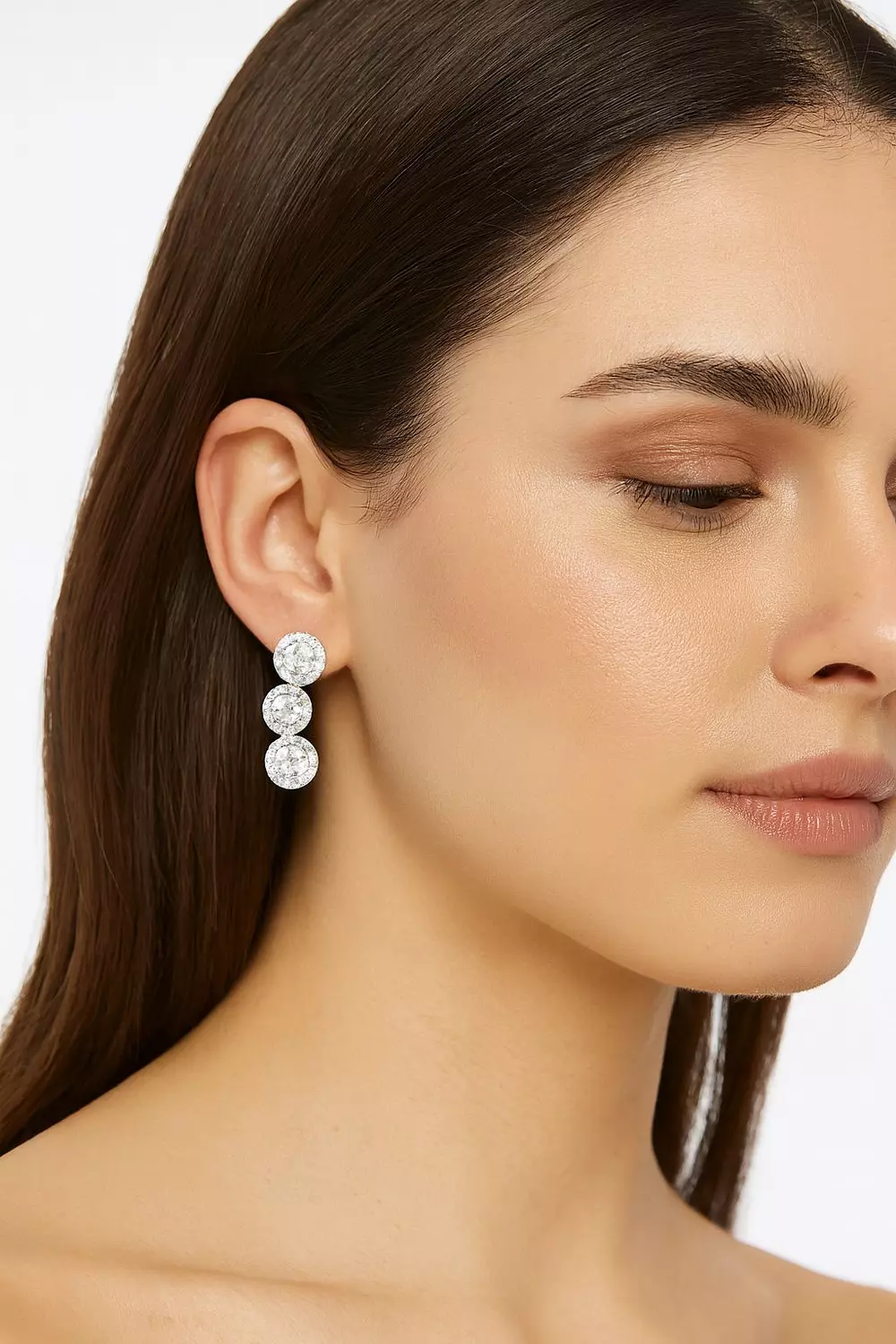 Silver Earrings Daimond image