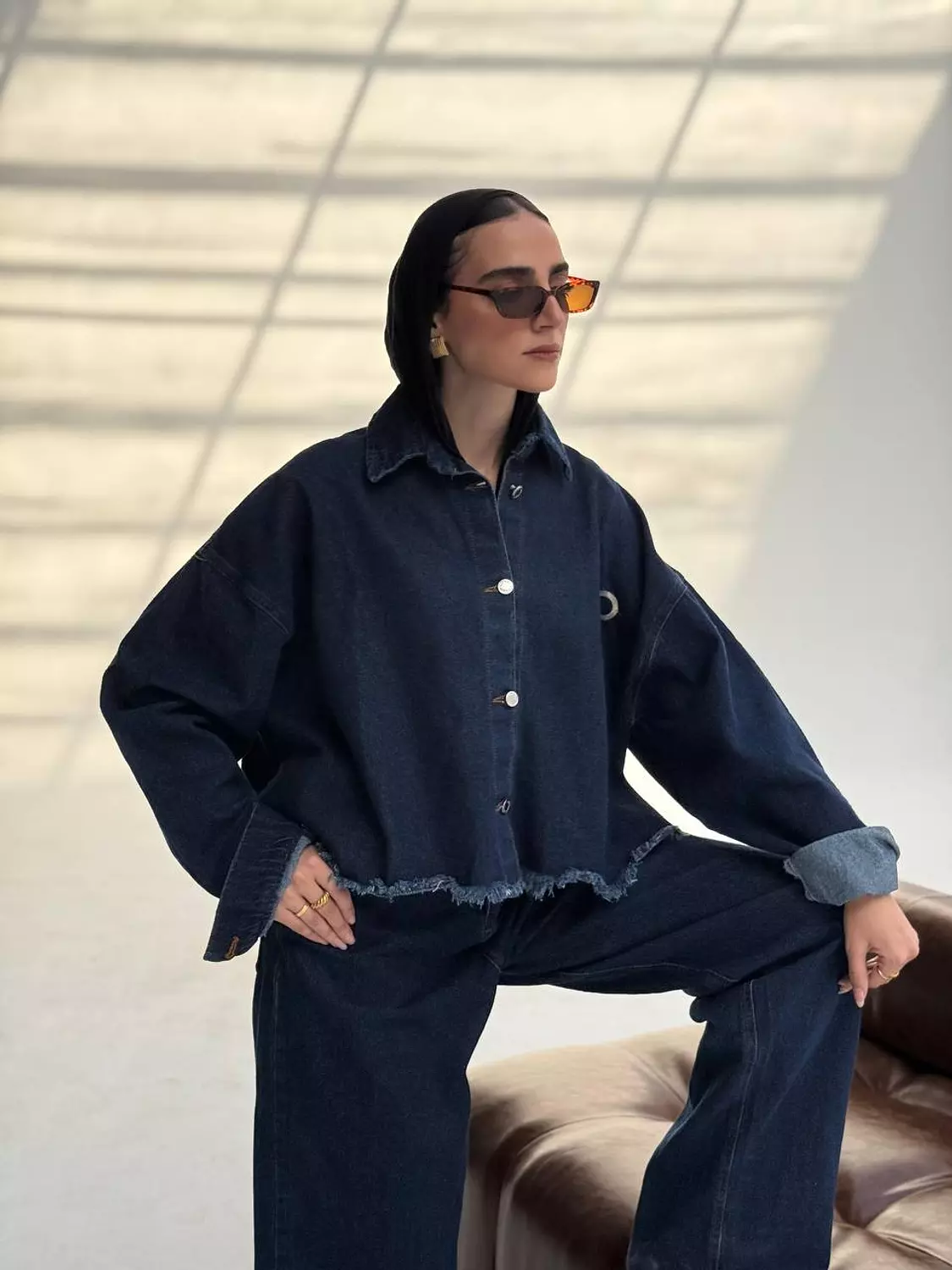 Cropped denim set  5