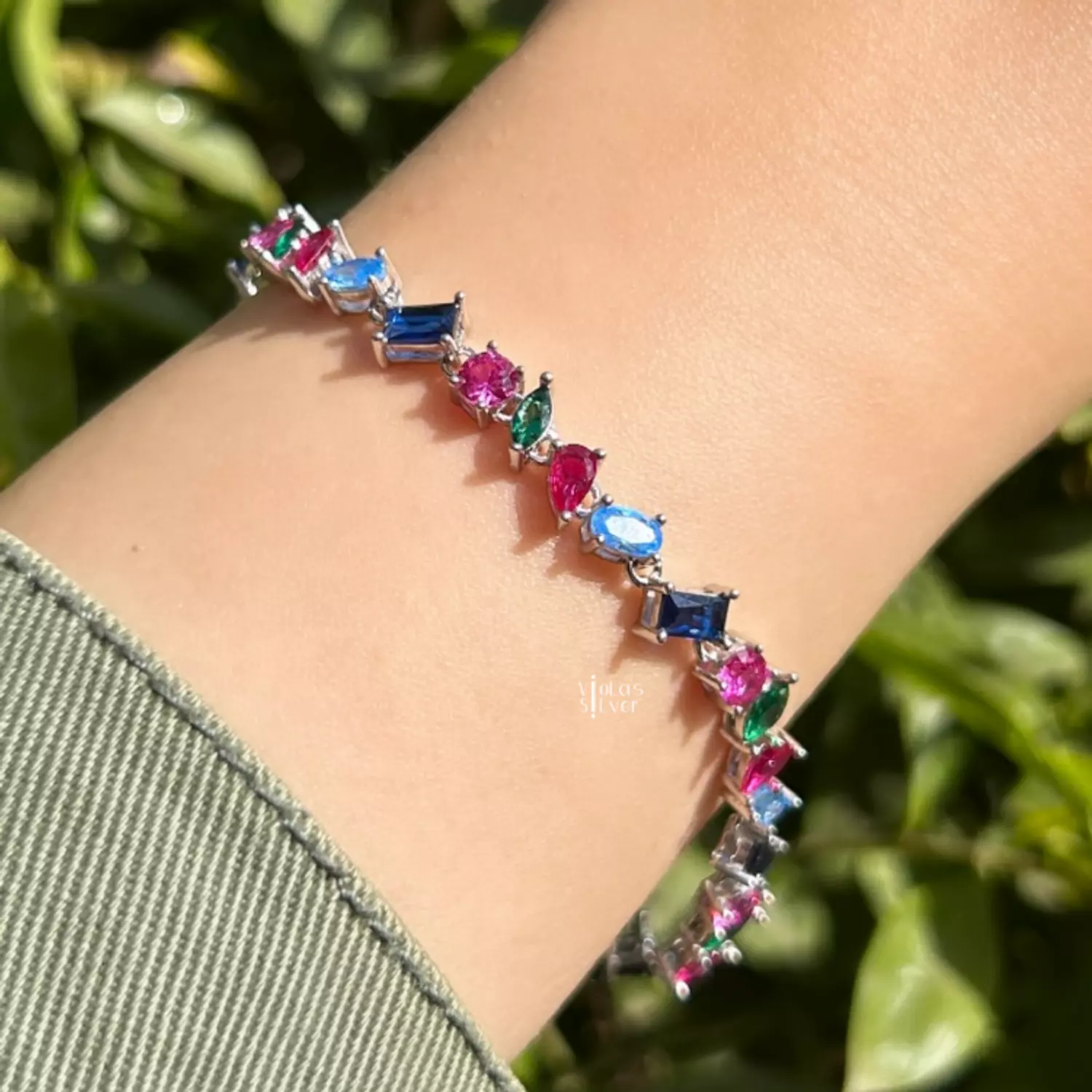 Colorful zircon bracelet image