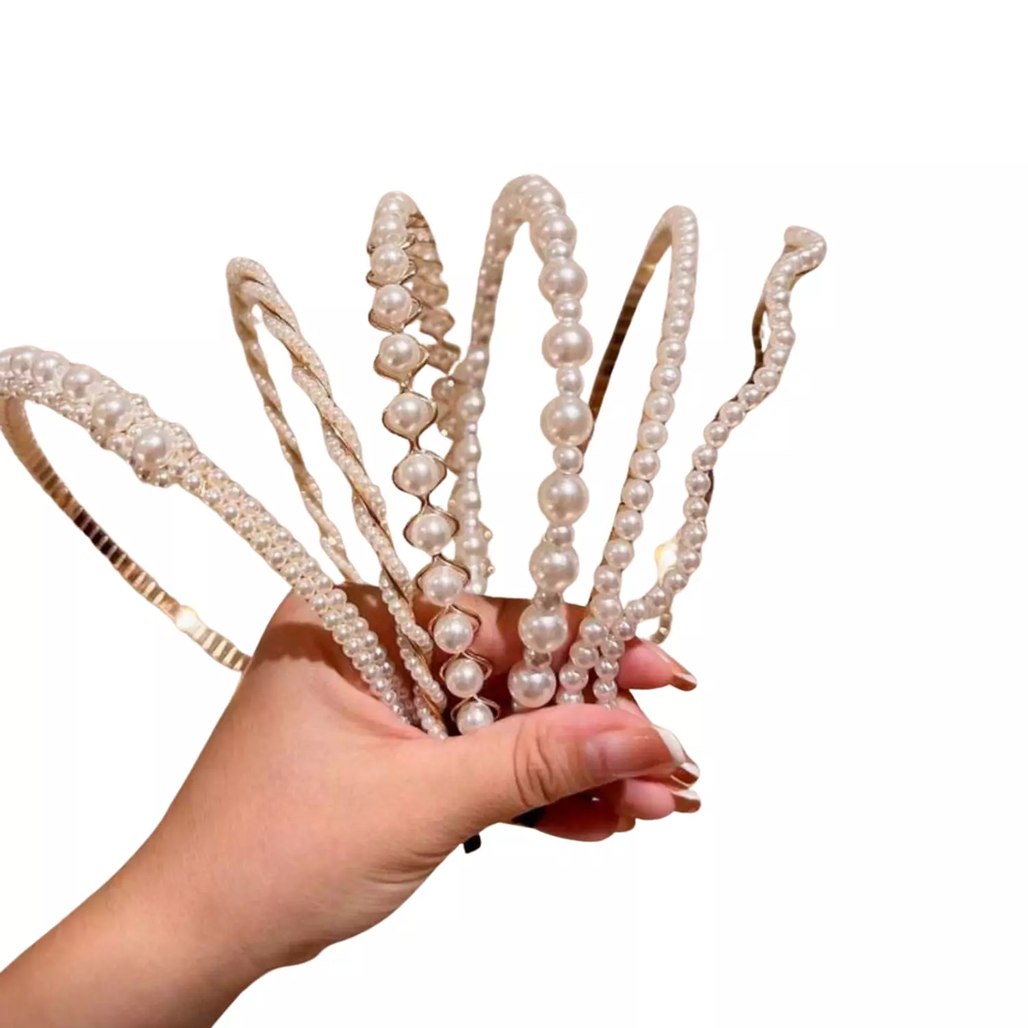 Minimalist Faux Pearl 1 Pc Headband 4