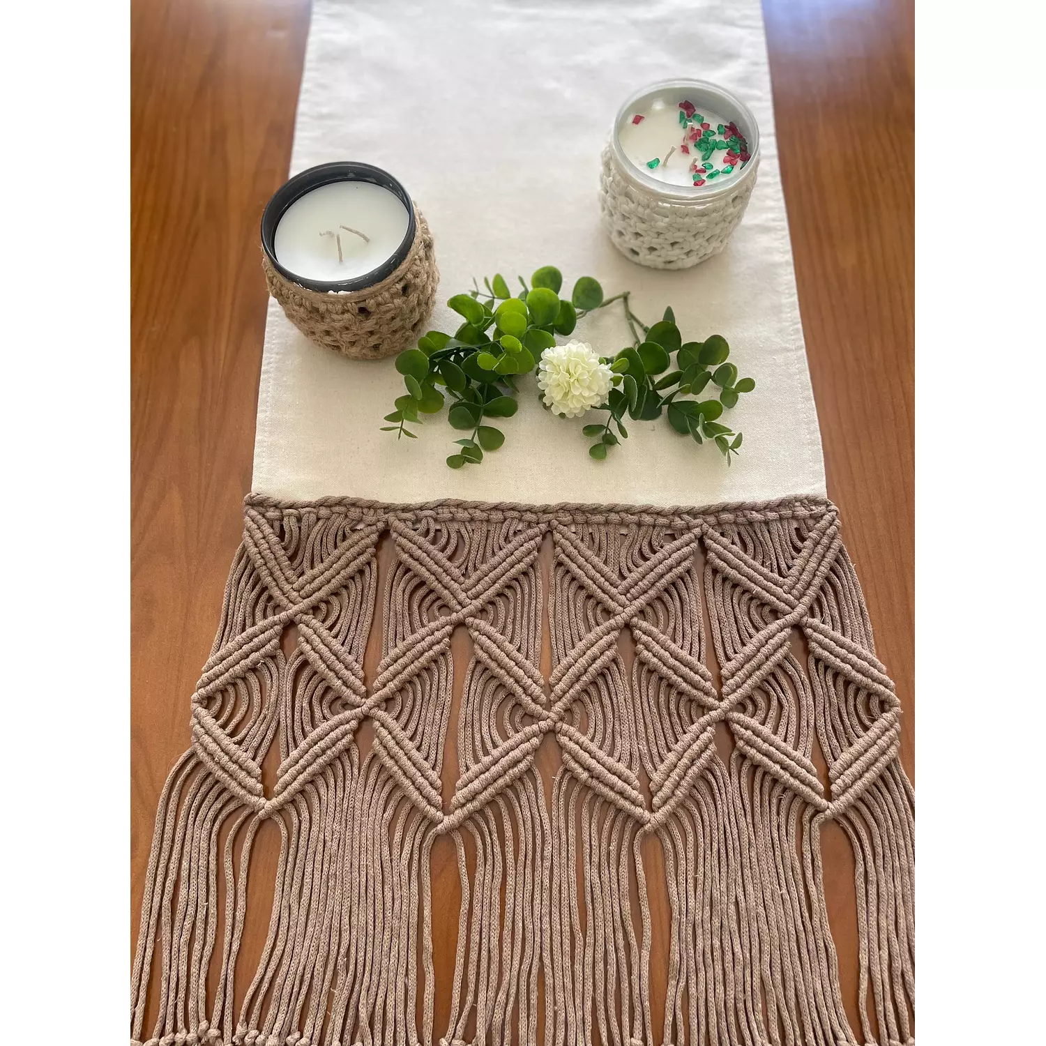 Cotton Macrame Butterfly Runner   2