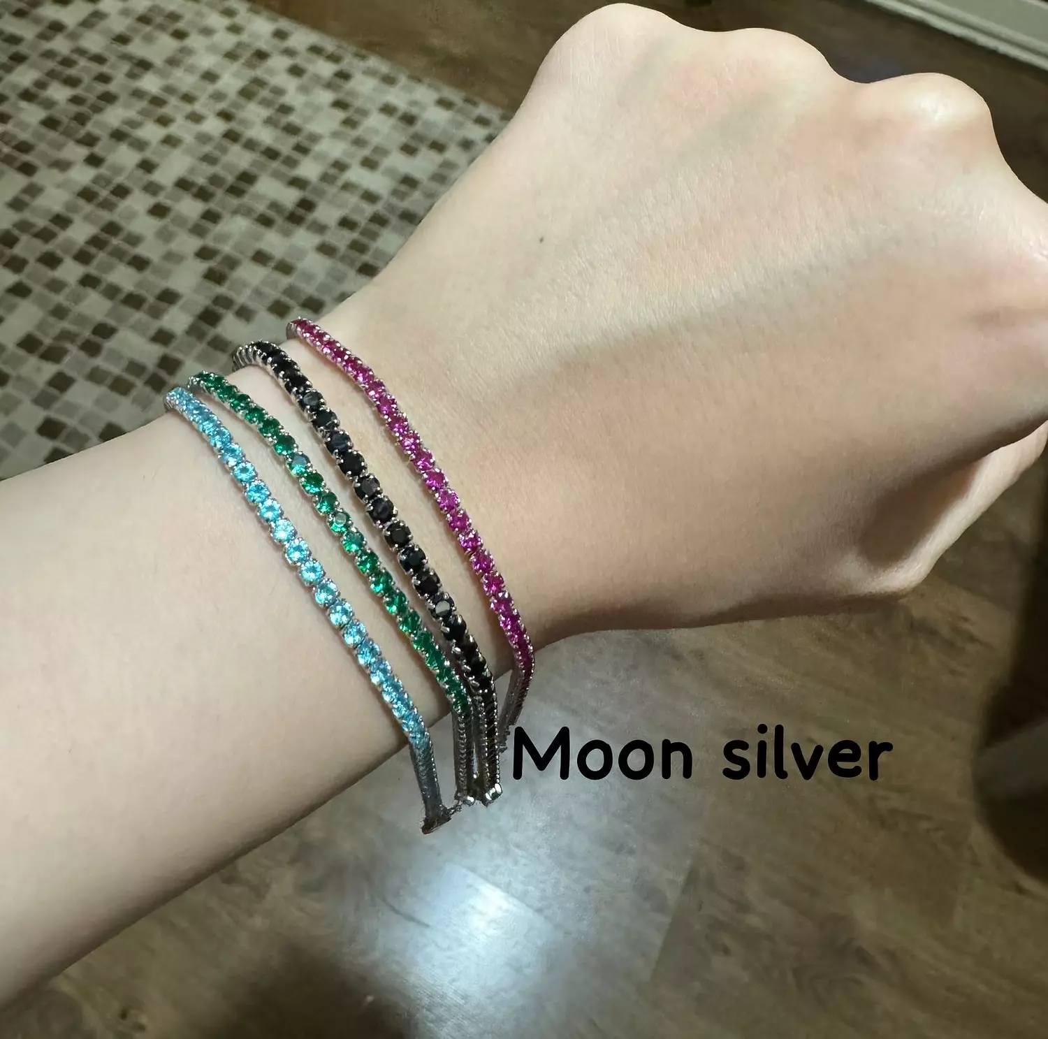 Colorful tennis bracelet  image