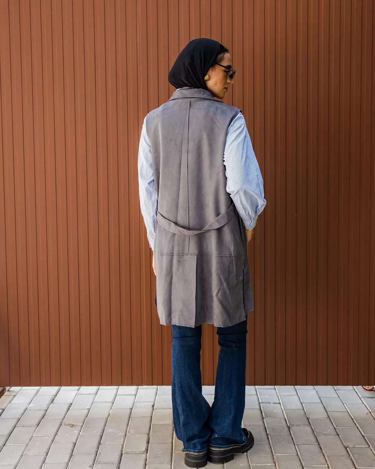 Shamois Vest in Grey 4
