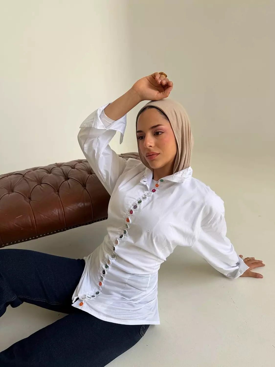 Coloured Buttons Shirt image