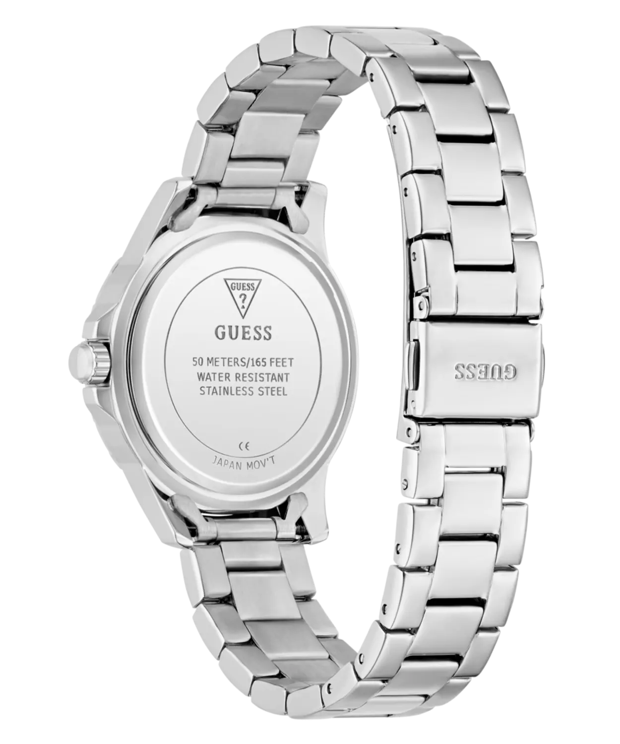 GUESS Ladies Silver Tone Analog Watch 1