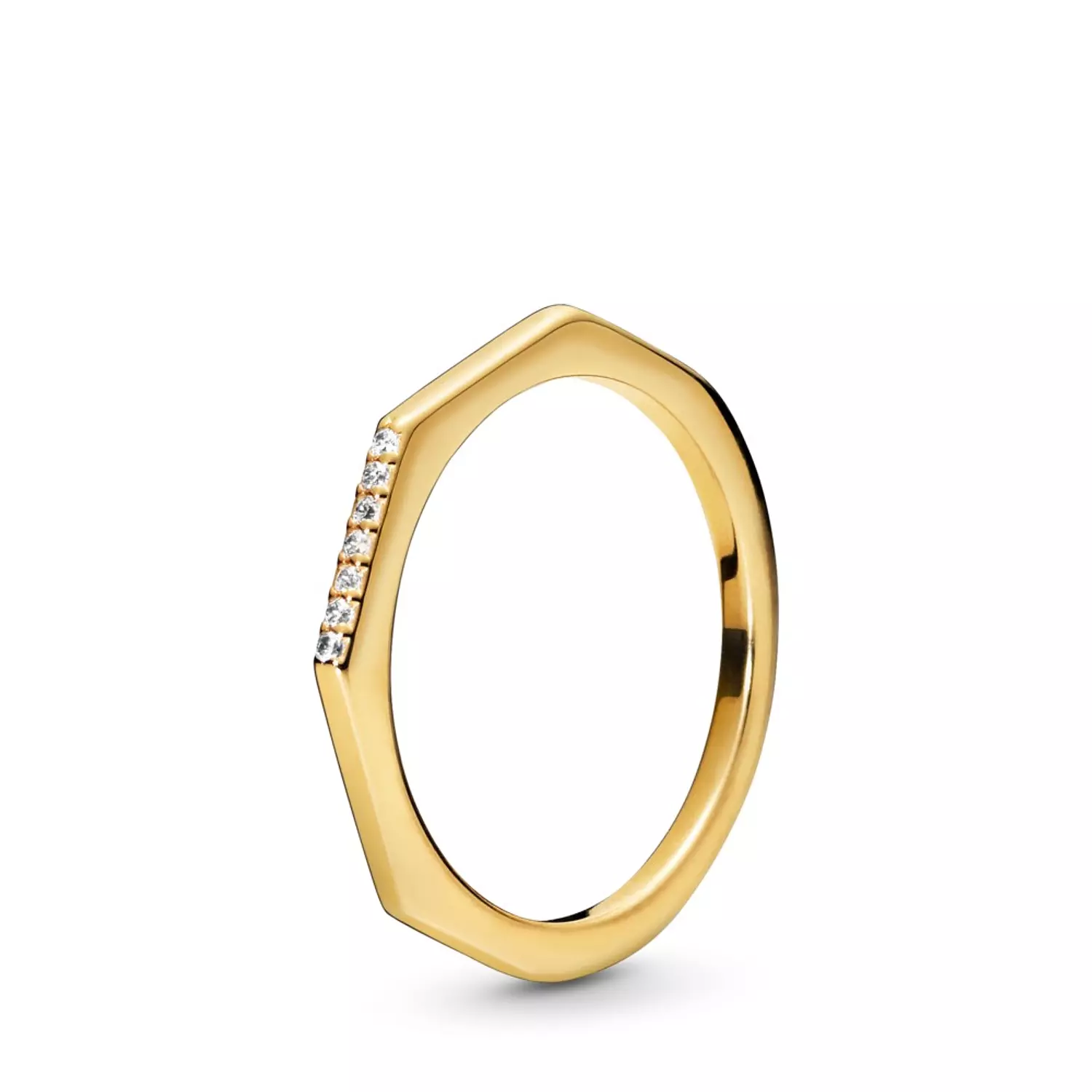 Pandora Shine ring with clear cubic zirconia