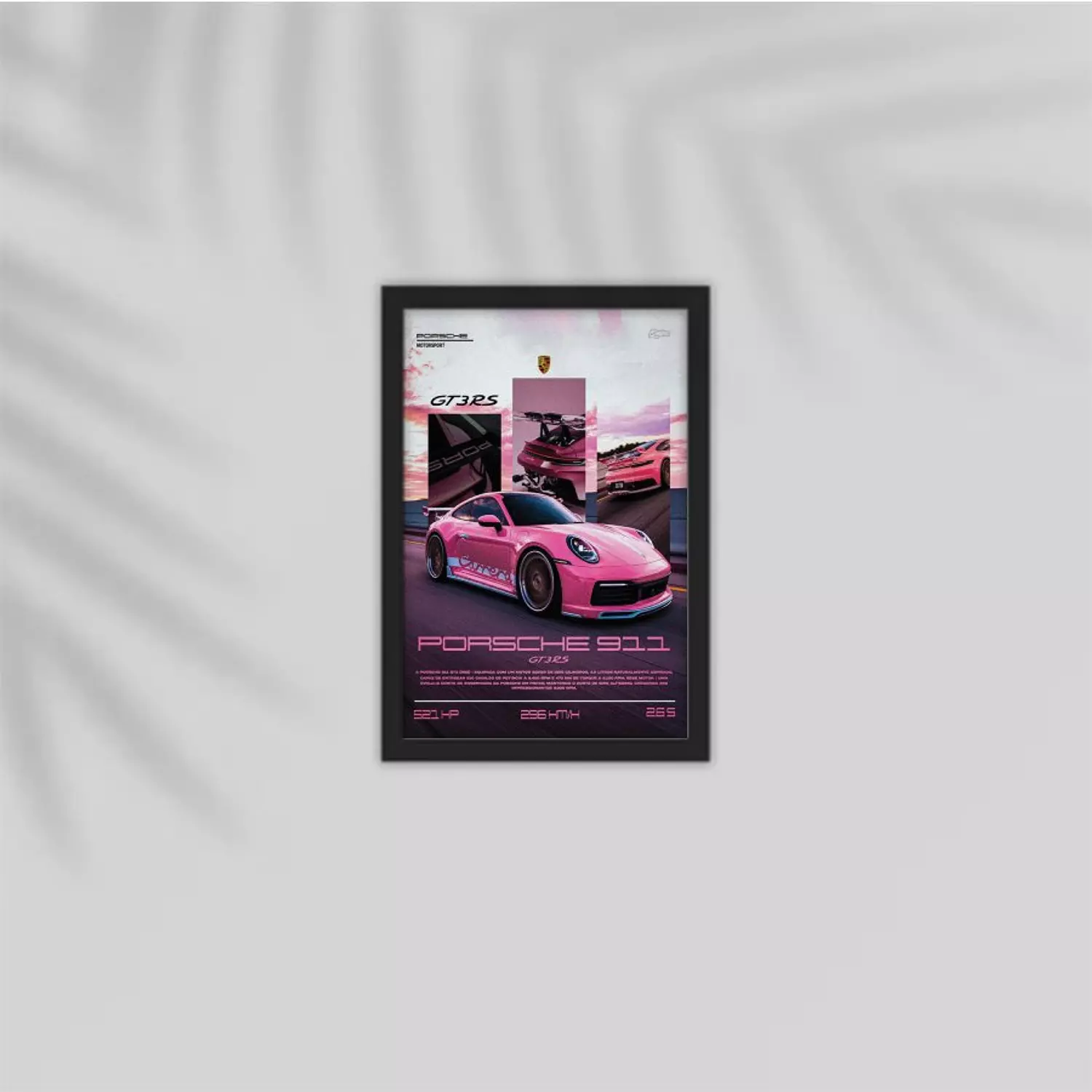 Pink Porsche Frame image