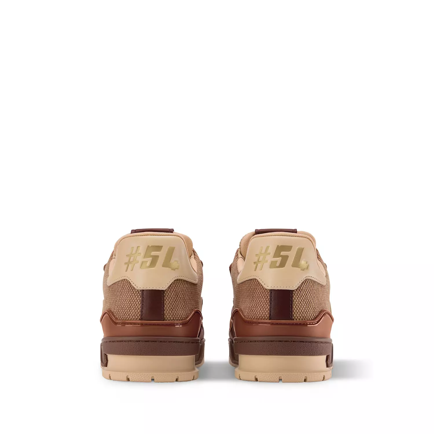 Louis Vuitton LV Trainer Sneaker in marron brown is inspired by vintage basketball hover image