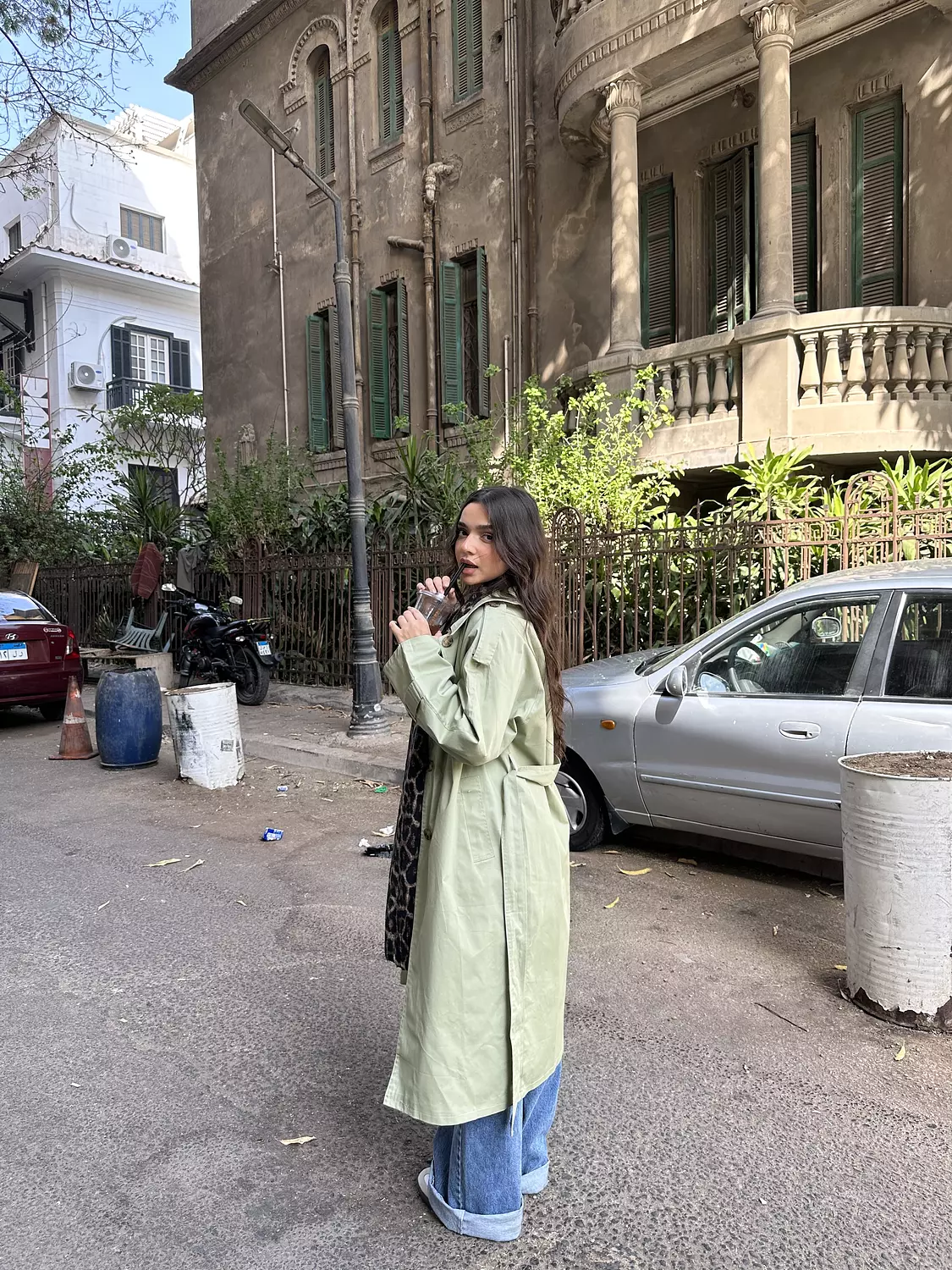 Mint Trench Coat 3