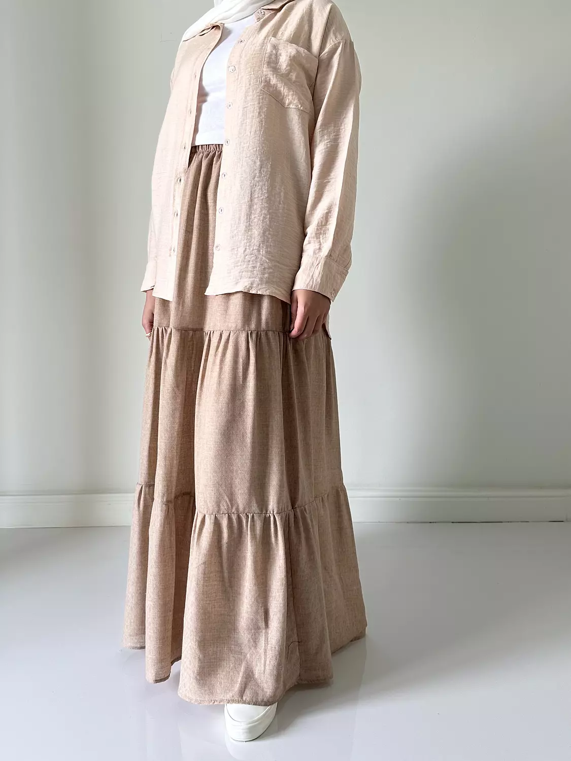 Levoil Linen Skirt 4