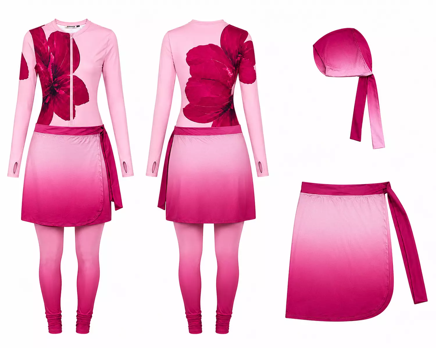 Rose Wave Burkini 7