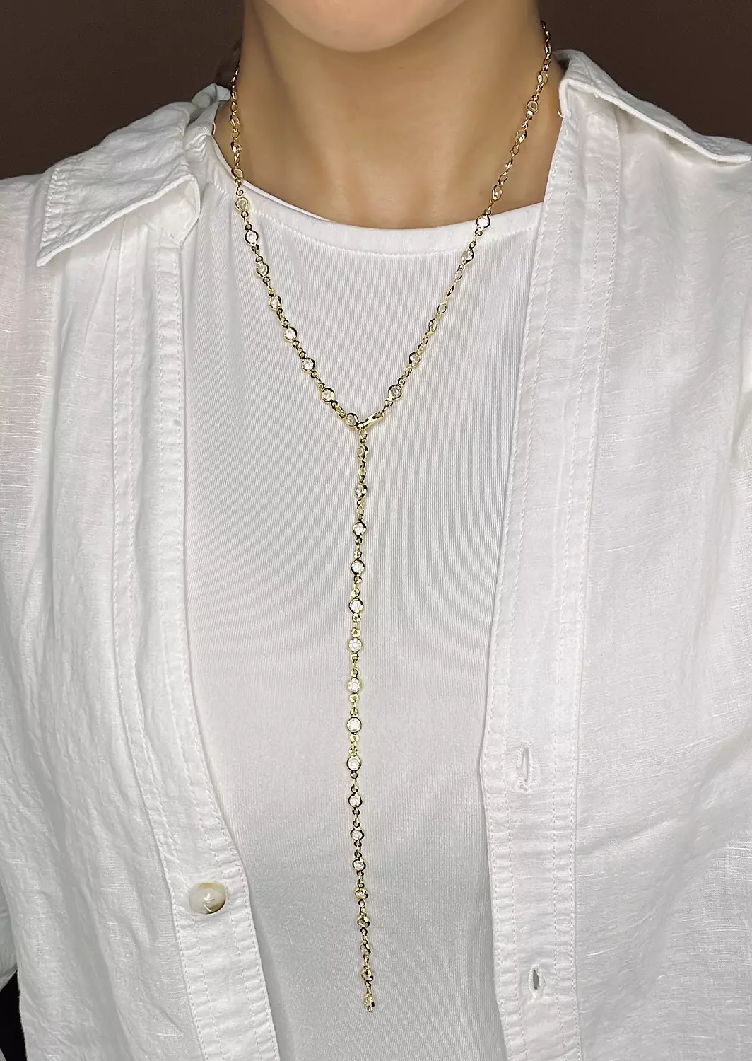 Crystals Drop Necklace  image