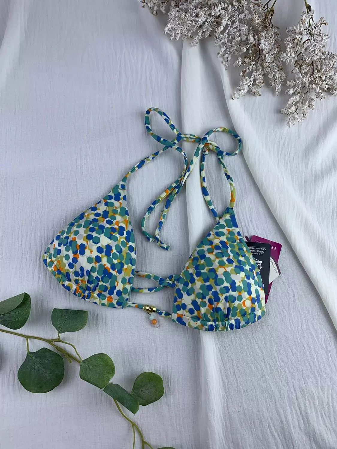 Unwired padded bikini top made in Germany 36/38/40/42 image