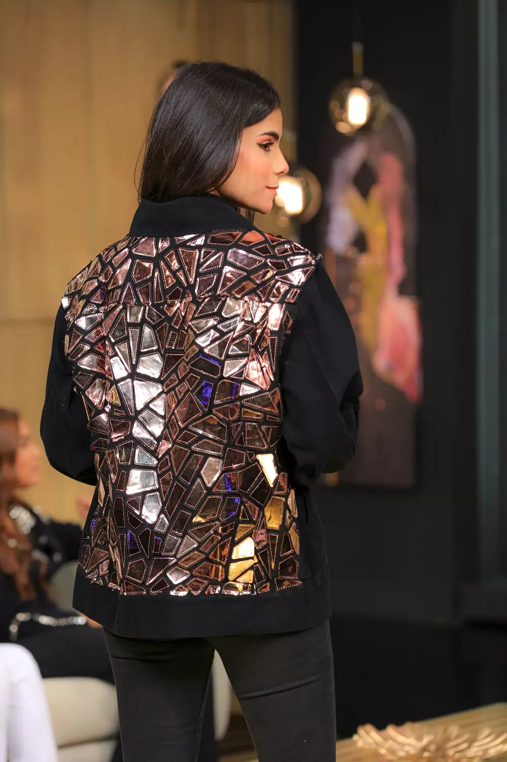 Sparkle denim jacket 2