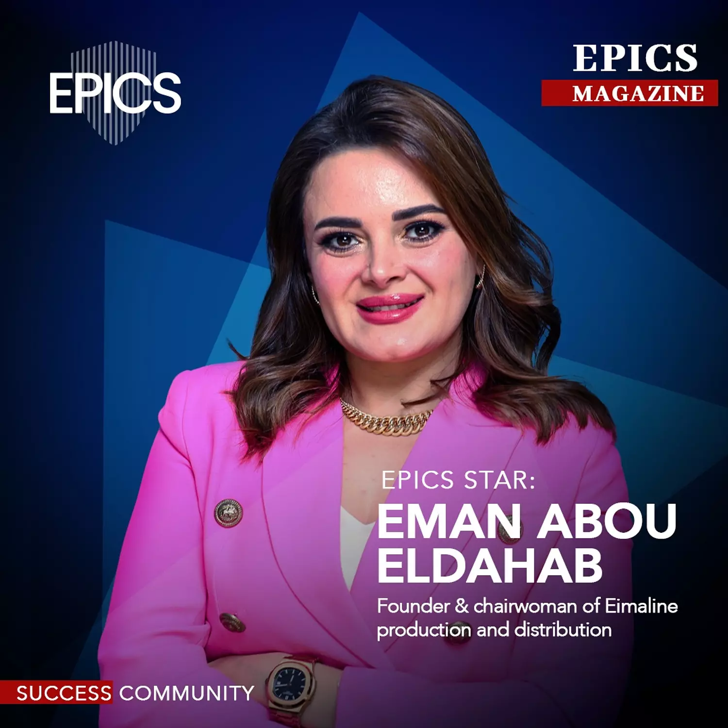 🎖️🌐 Eman Abou El Dahab (story)  _ Founder & chairwoman of Eimaline production and distribution image