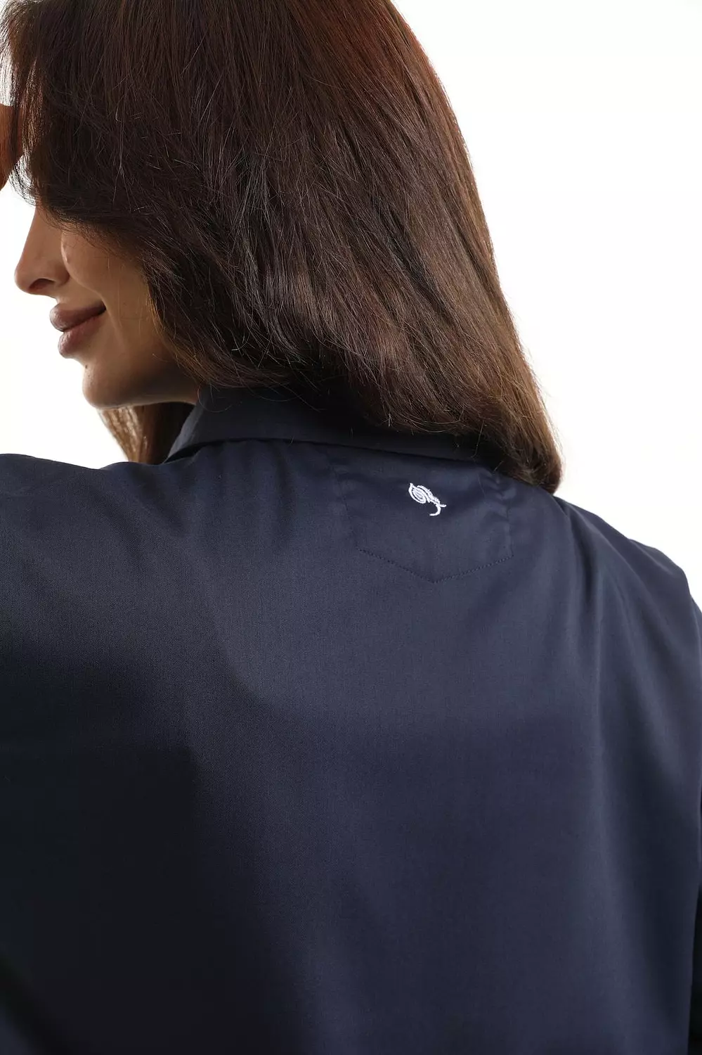 Dark Blue Polo Scrub 10