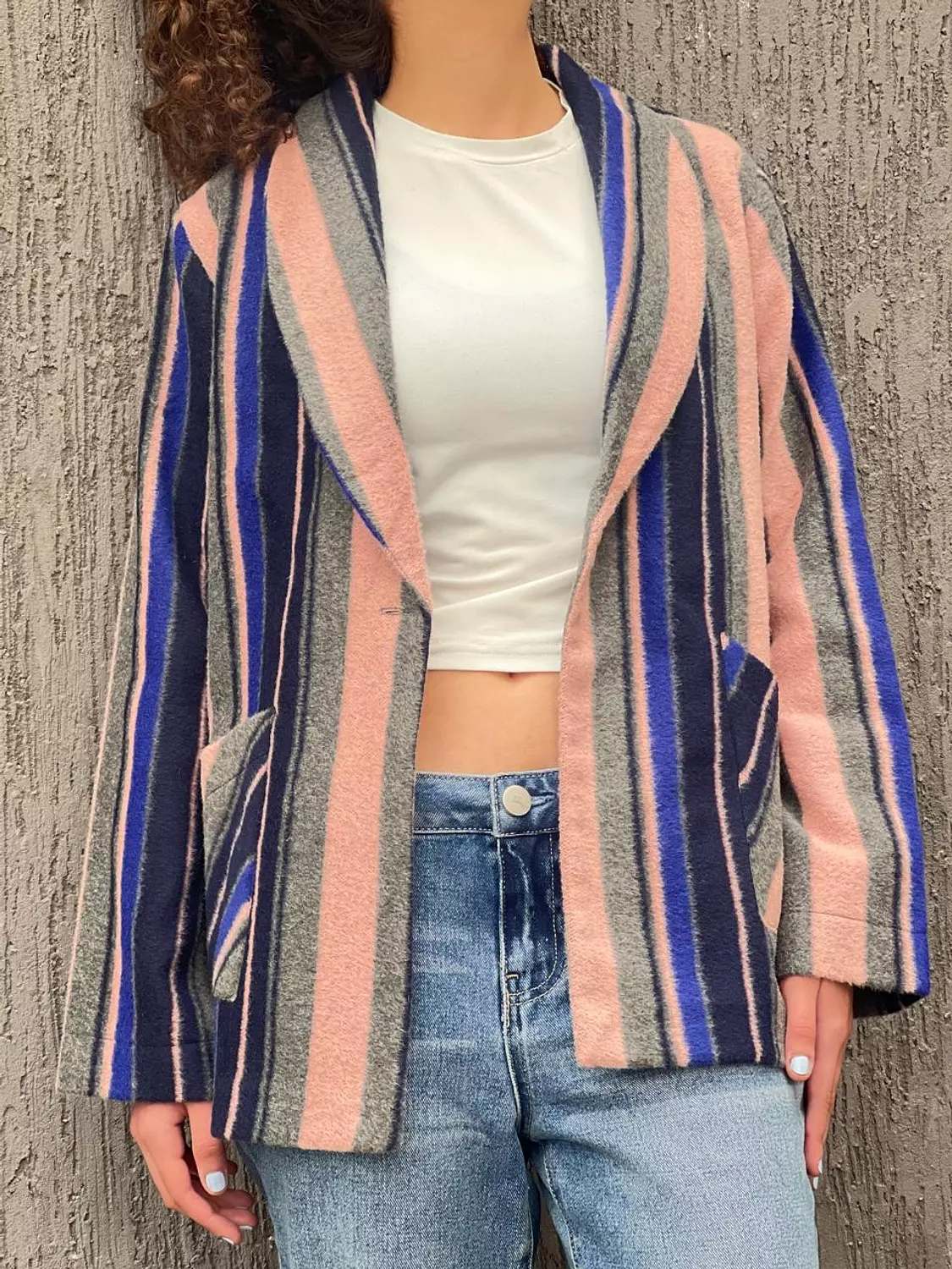 Wool strip jacket  5