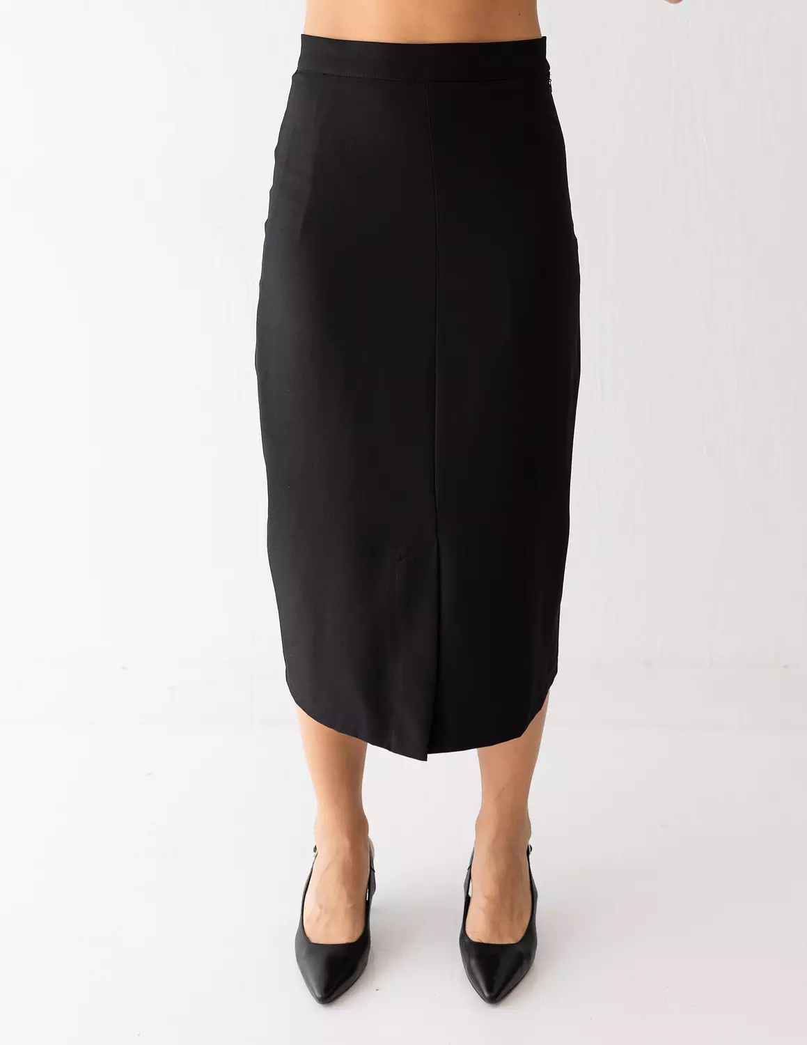 Black Icon Midi Skirt  image