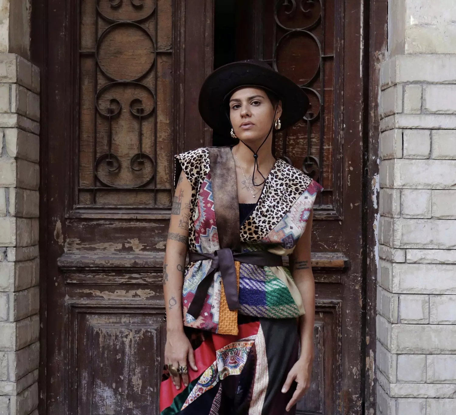 Boho mosaic vest image