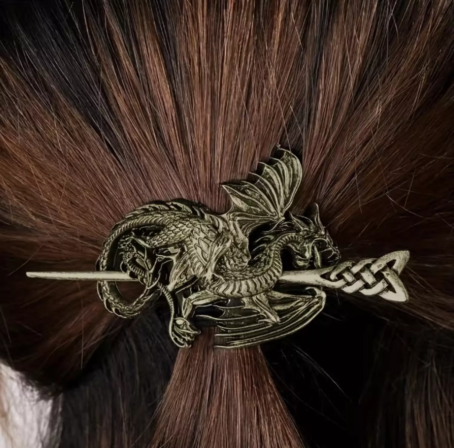 Viking Dragon Set ( Pin + Barrette ) image