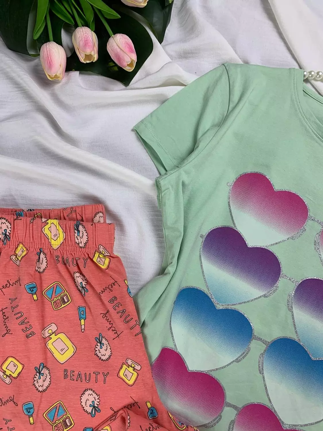Pure cotton pijama set from splash hover image