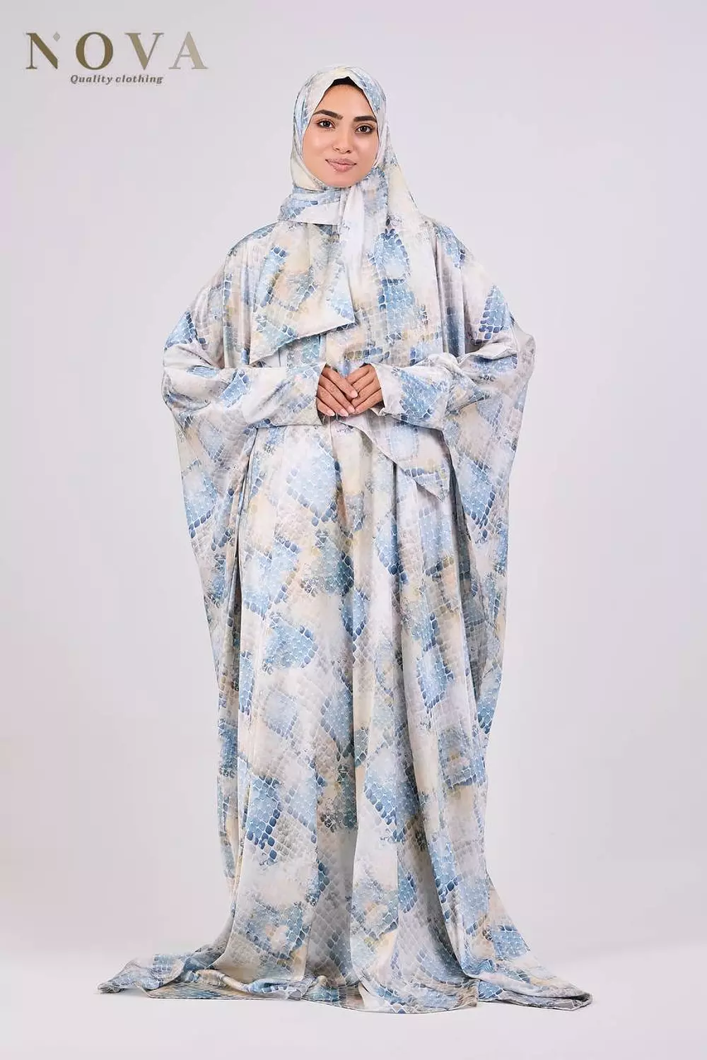 Aqua Butterfly Satin image