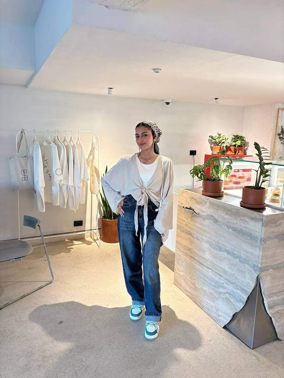 Sophia Blouse In Beige  hover image