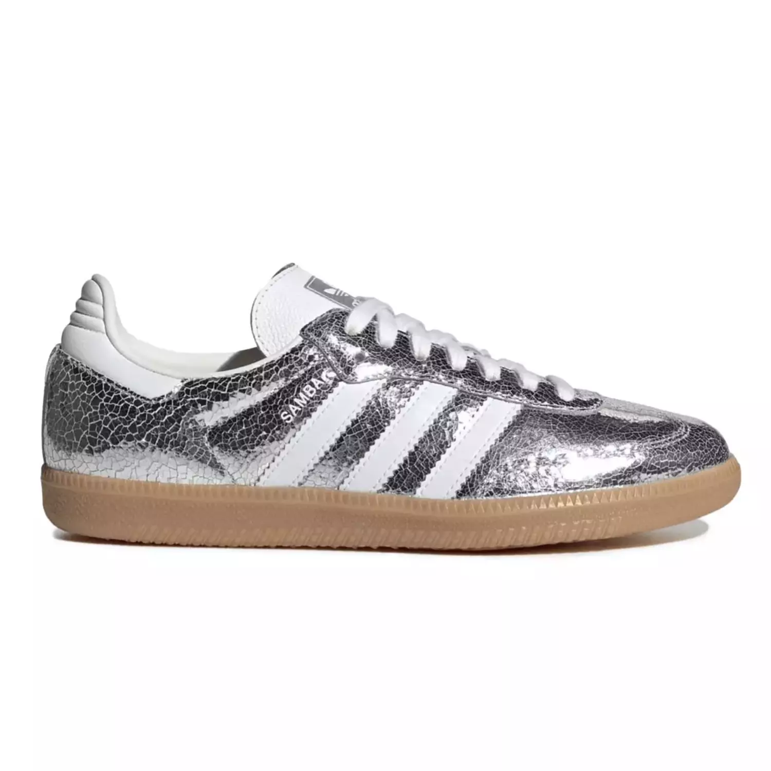 Adidas Samba - Silver Metallic Cracked Leather  image