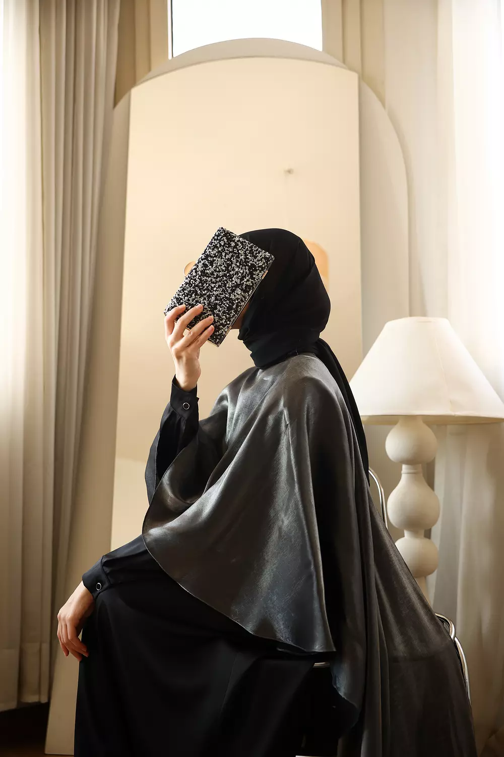 Shiny Lavish Dress in gray 045 1