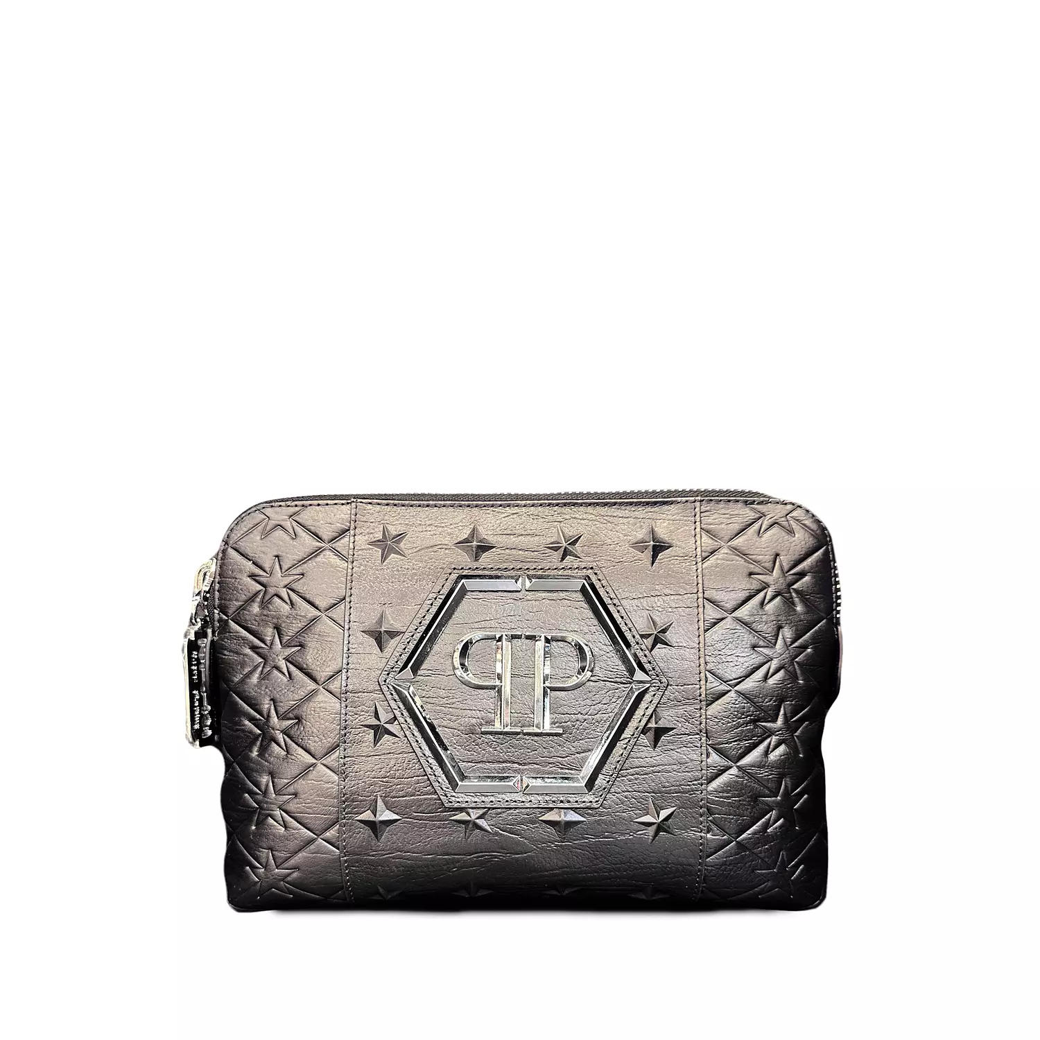 Philippine Plein Hexagonal Logo Minaudiere clutch bag image